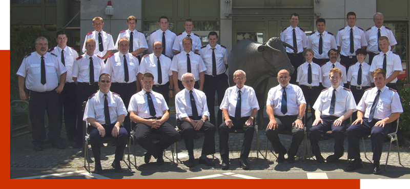Gruppenfoto der Löschgruppe Sieglar vom 11.07.2010